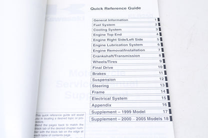 OEM Kawasaki 99924-1051-14 Service Manual KL250D NOS