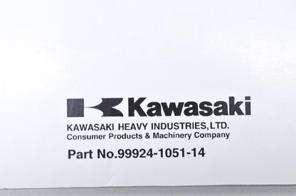 OEM Kawasaki 99924-1051-14 Service Manual KL250D NOS