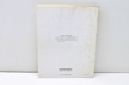 OEM Kawasaki 99924-1136-01 Service Manual ZR550B NOS
