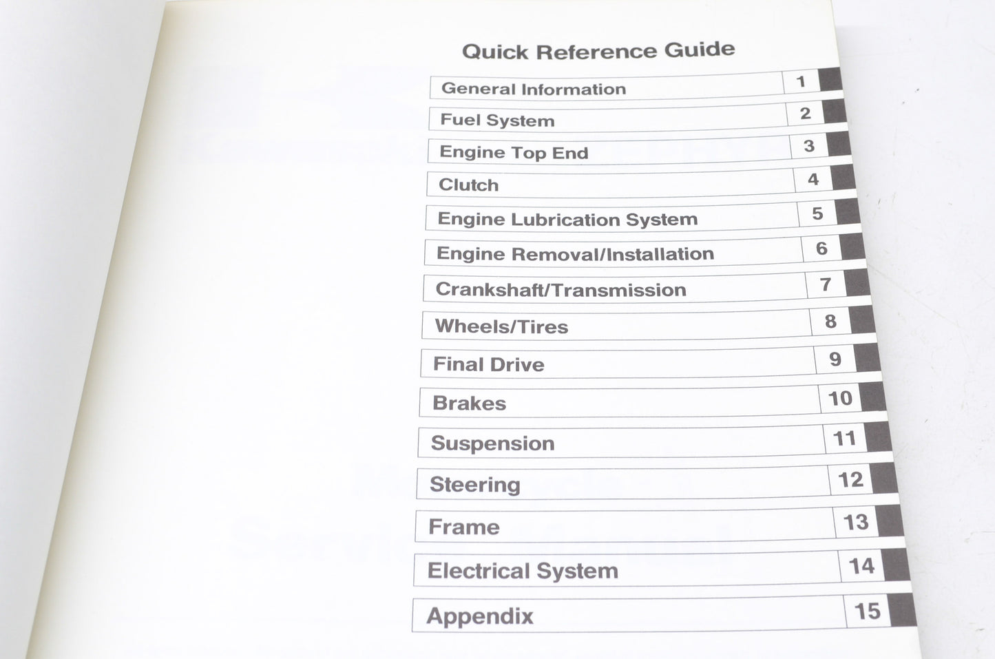 OEM Kawasaki 99924-1136-01 Service Manual ZR550B NOS