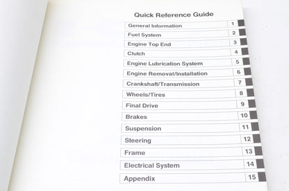 OEM Kawasaki 99924-1136-01 Service Manual ZR550B NOS