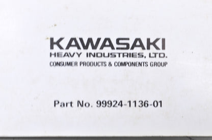 OEM Kawasaki 99924-1136-01 Service Manual ZR550B NOS