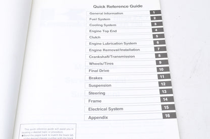 OEM Kawasaki 99924-1126-51 Service Manual Supplement ZX750H2