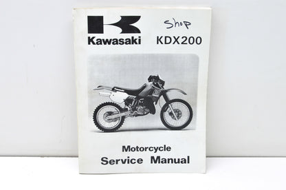 OEM Kawasaki 99924-1114-02 Service Manual KDX200E