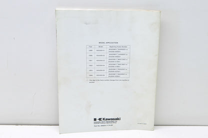 OEM Kawasaki 99924-1114-02 Service Manual KDX200E