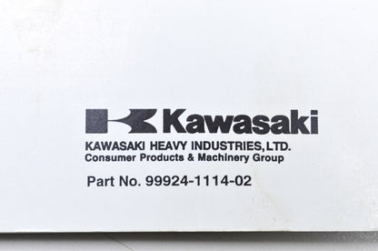 OEM Kawasaki 99924-1114-02 Service Manual KDX200E