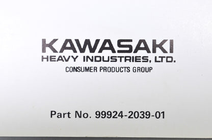 OEM Kawasaki 99924-2039-01 Service Manual GE2200/2900 NOS