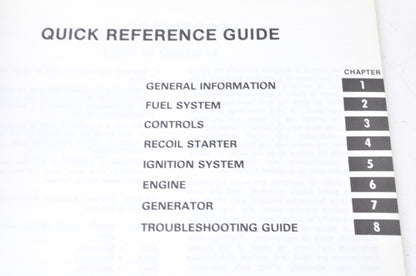OEM Kawasaki 99924-2013 Service Manual GD550A NOS