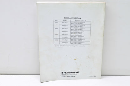 OEM Kawasaki 99924-1244-04 Service Manual KX125/250L