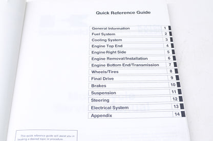 OEM Kawasaki 99924-1244-04 Service Manual KX125/250L
