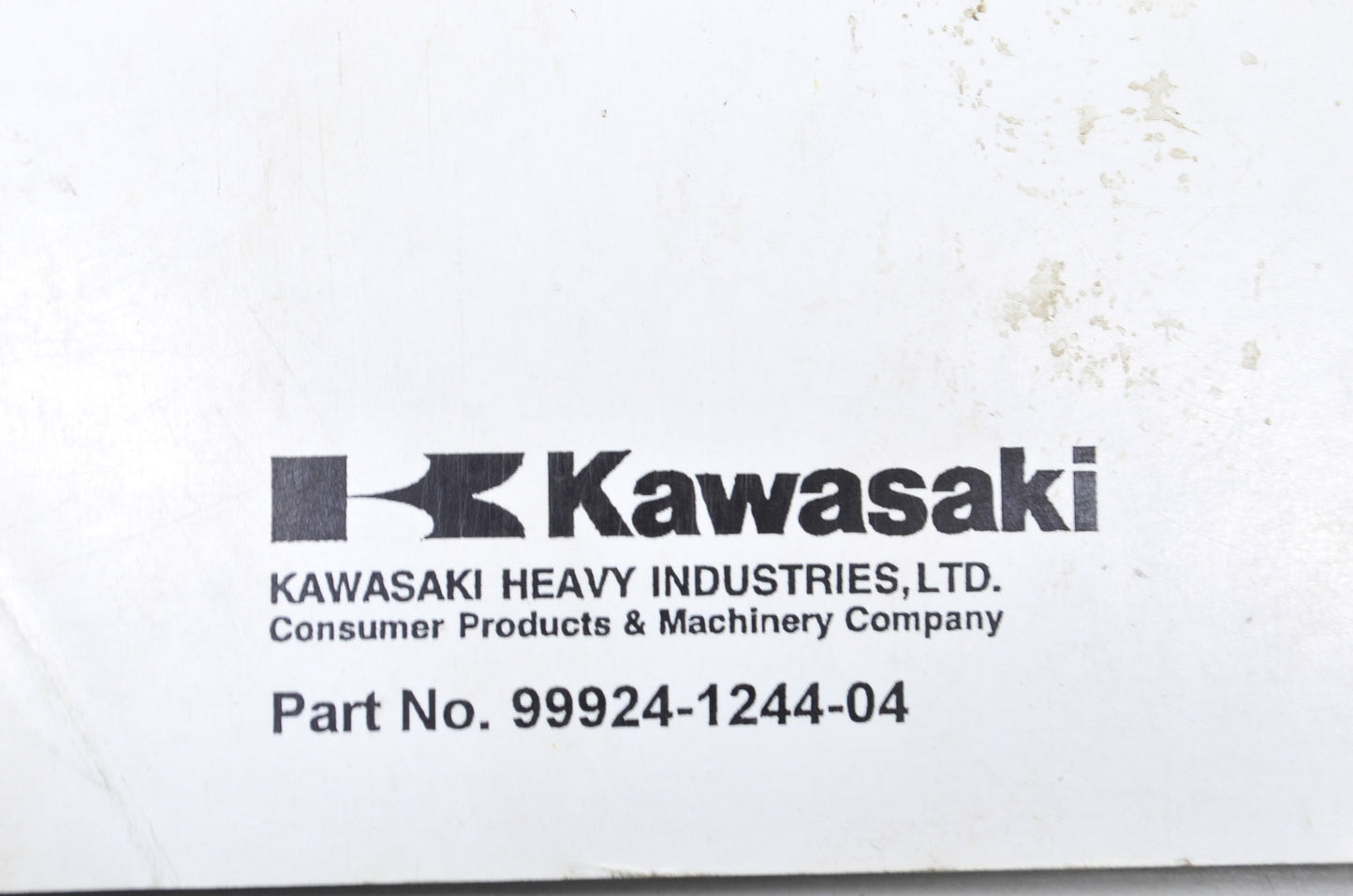OEM Kawasaki 99924-1244-04 Service Manual KX125/250L