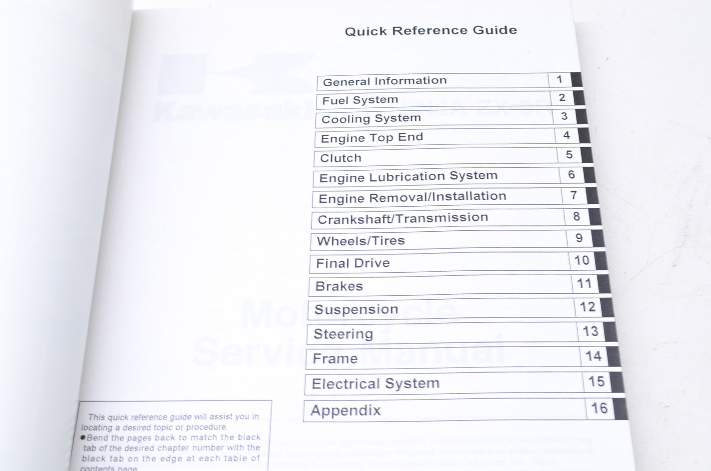 OEM Kawasaki 99924-1255-03 Service Manual ZX900E NOS
