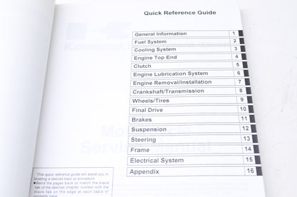 OEM Kawasaki 99924-1255-03 Service Manual ZX900E NOS