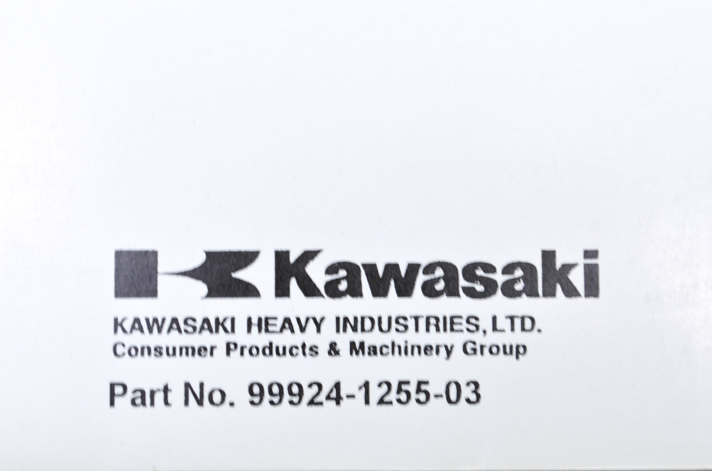 OEM Kawasaki 99924-1255-03 Service Manual ZX900E NOS