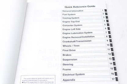 OEM Kawasaki 99924-1243-54 Service Manual Supplement KVF400