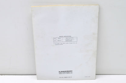 OEM Kawasaki 99924-1147-51 Service Manual Supplement 650SX