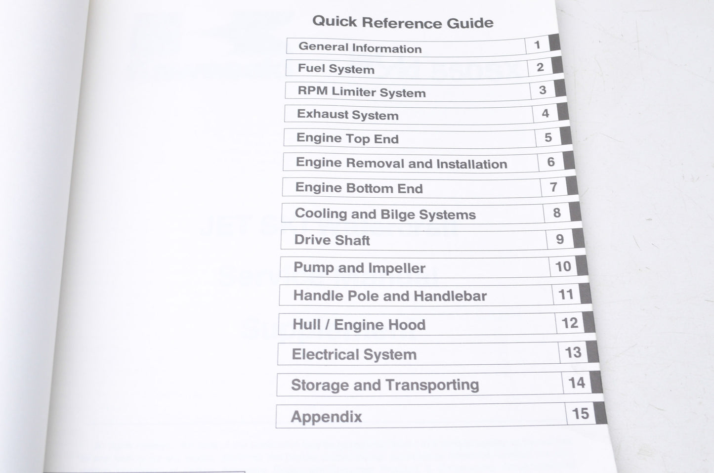 OEM Kawasaki 99924-1148-51 Service Manual Supplement JS550C1