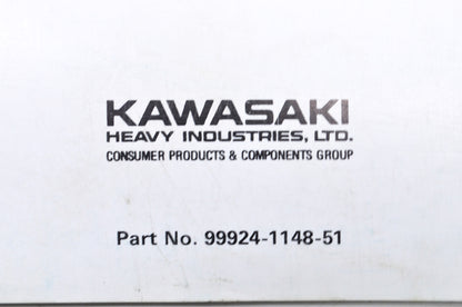 OEM Kawasaki 99924-1148-51 Service Manual Supplement JS550C1