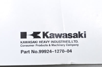 OEM Kawasaki 99924-1270-04 Service Manual VN800E