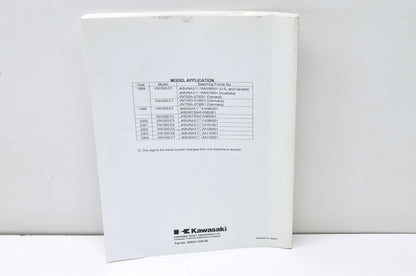 OEM Kawasaki 99924-1229-56 Service Manual Supplement VN1500E