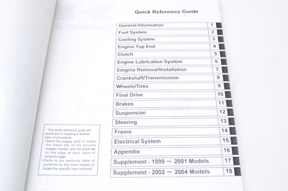 OEM Kawasaki 99924-1229-56 Service Manual Supplement VN1500E