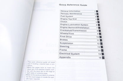 OEM Kawasaki 99924-1245-07 Service Manual EJ650