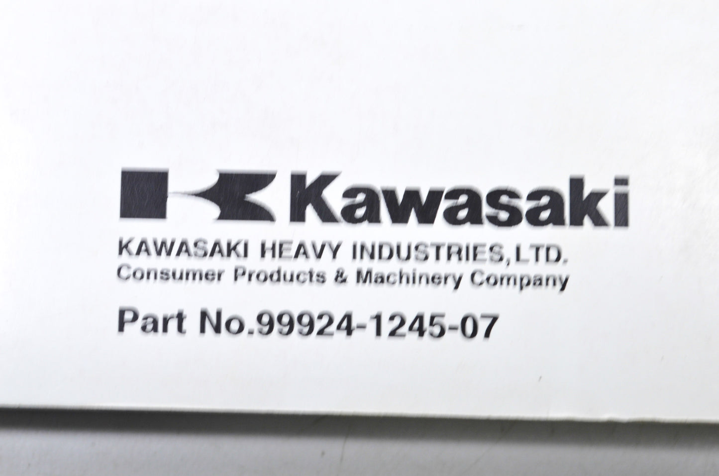 OEM Kawasaki 99924-1245-07 Service Manual EJ650