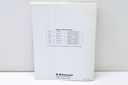 OEM Kawasaki 99924-1248-04 Service Manual ZR750F NOS