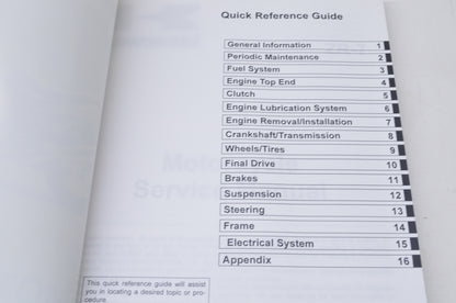 OEM Kawasaki 99924-1248-04 Service Manual ZR750F NOS