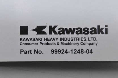 OEM Kawasaki 99924-1248-04 Service Manual ZR750F NOS