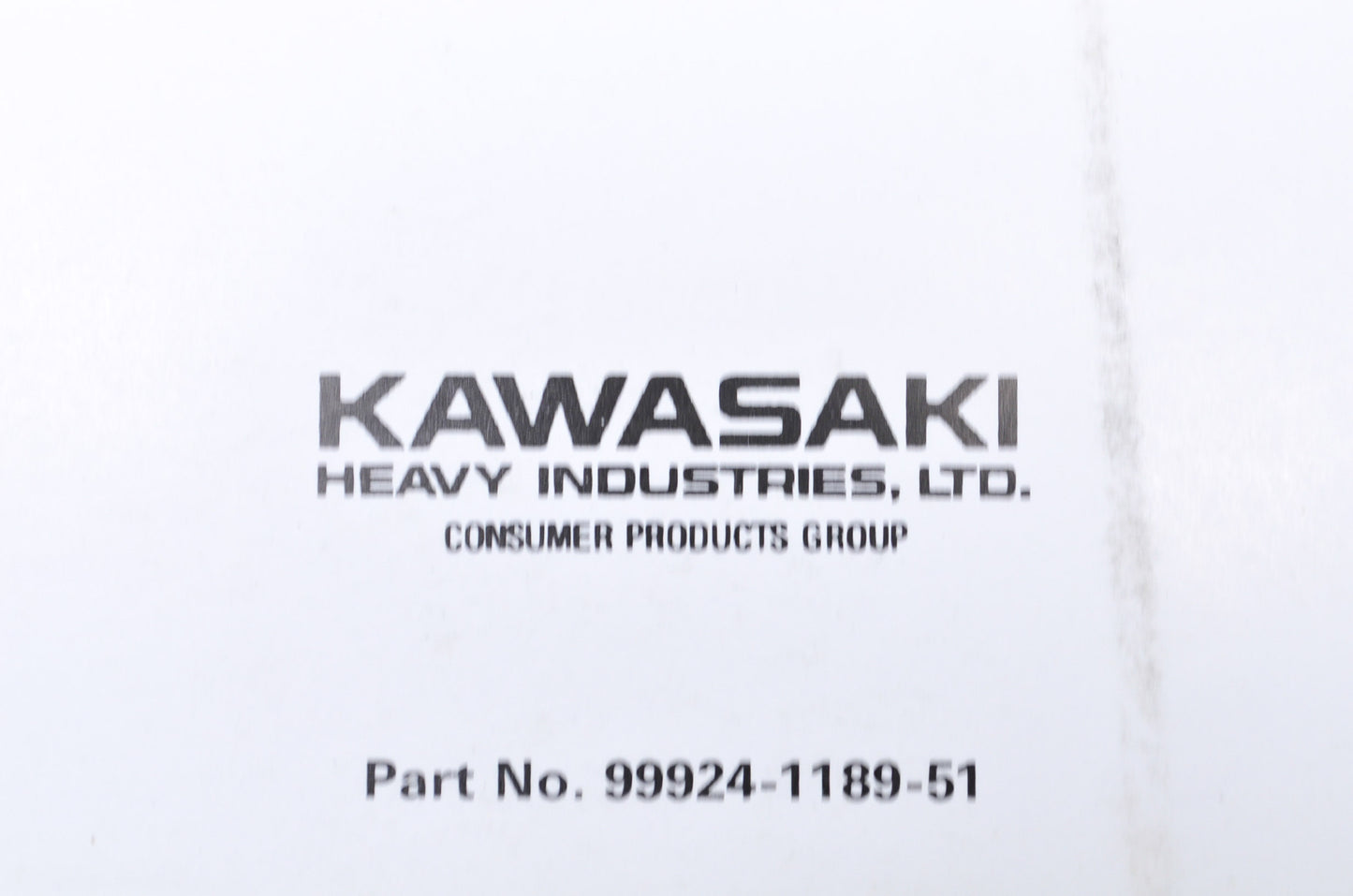 OEM Kawasaki 99924-1189-51 Service Manual Supplement JS750B