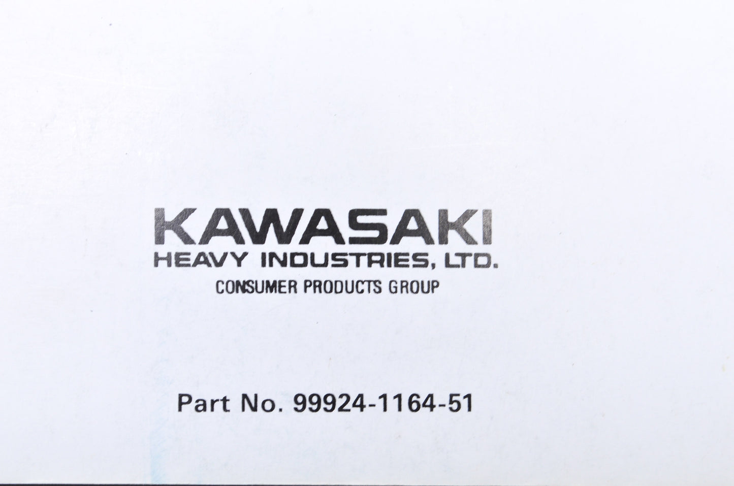 OEM Kawasaki 99924-1164-51 Service Manual Supplement JT750A