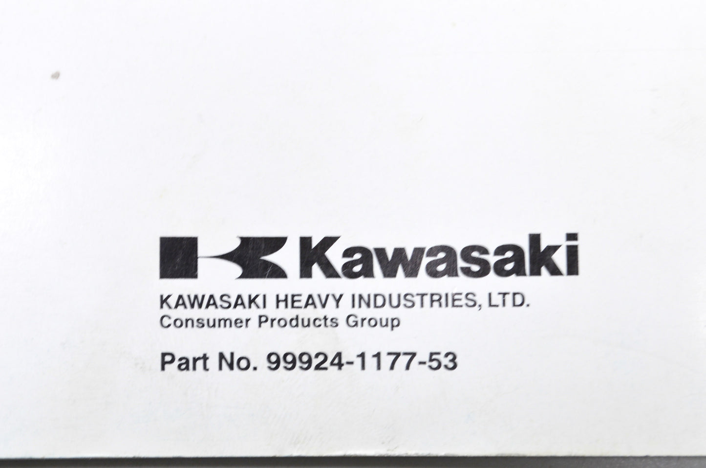OEM Kawasaki 99924-1177-53 Service Manual Supplement JH750ABEF