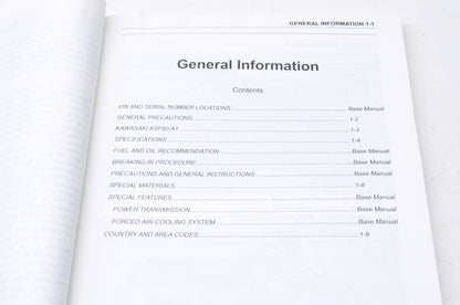 OEM Kawasaki 99924-1296-01 Service Manual KSF80