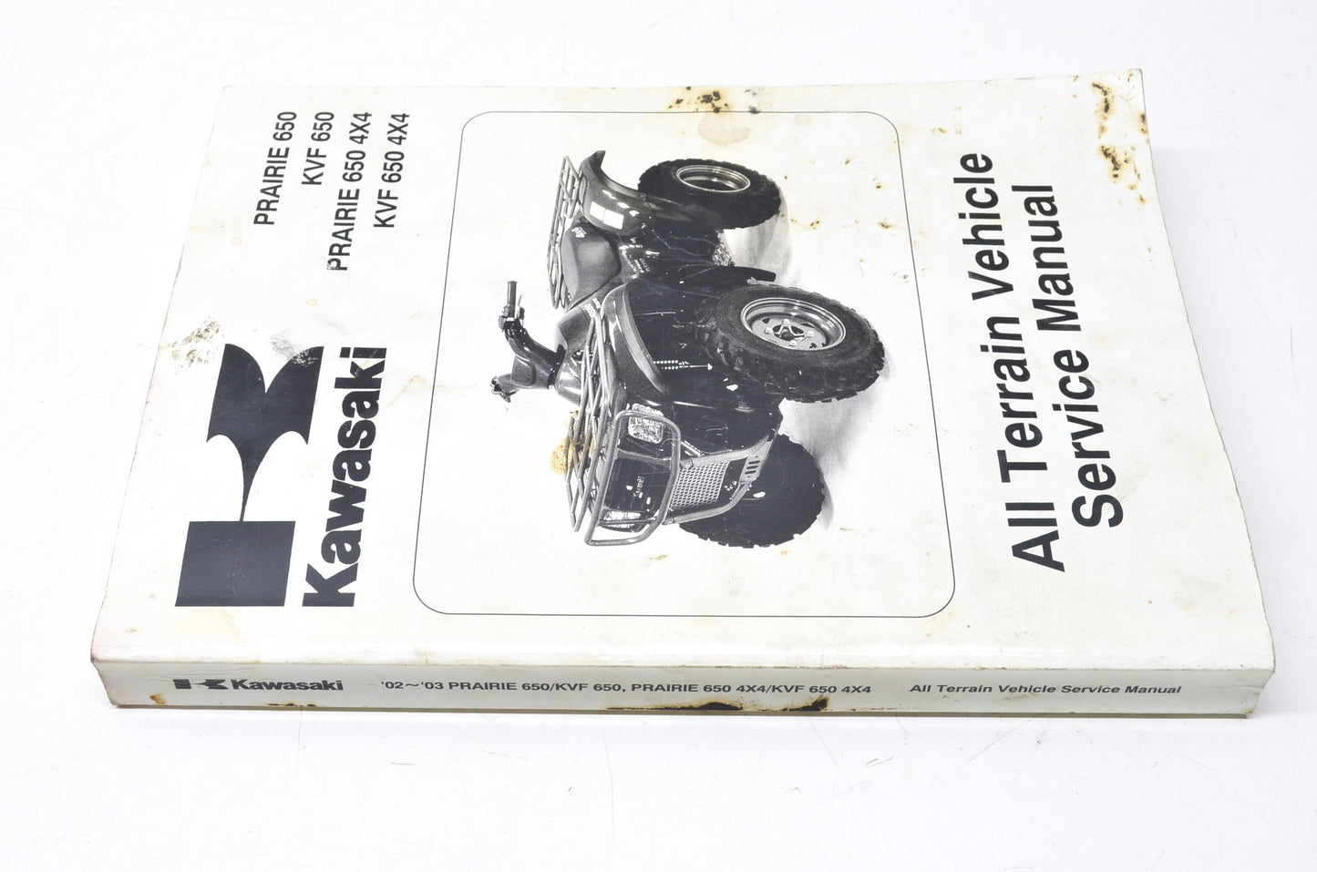 OEM Kawasaki 99924-1261-04 Service Manual KVF650A/B