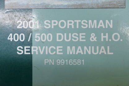 OEM Polaris 2001 Sportsman 400/500 DUSE & H.O. Service Manual