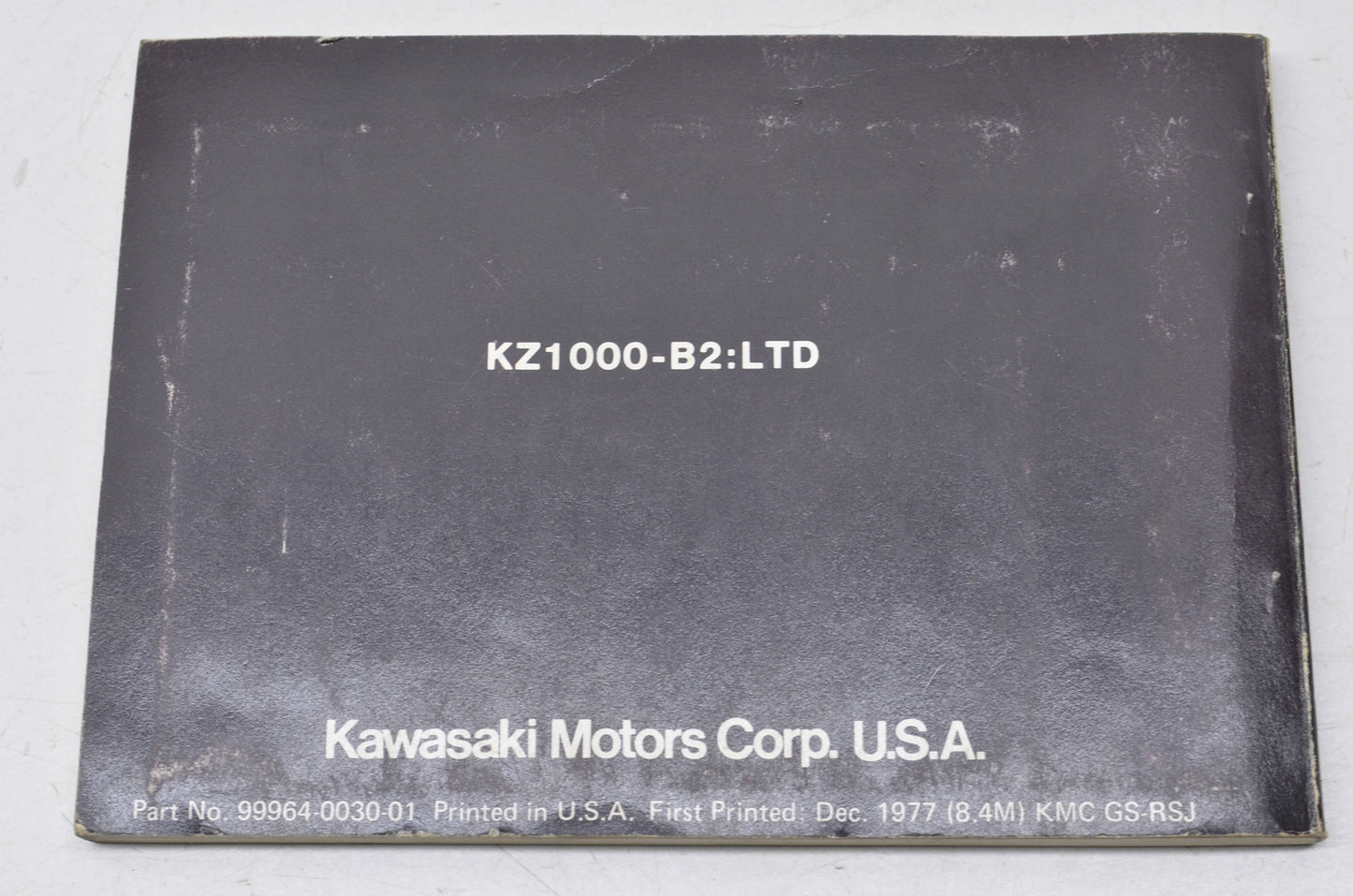 OEM Kawasaki 99964-0030-01 Owner's Manual KZ1000B2