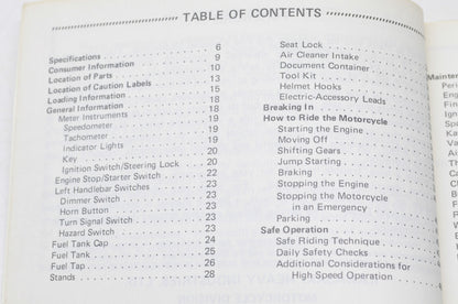 OEM Kawasaki 99920-1183-01 Owner's Manual KZ750F1