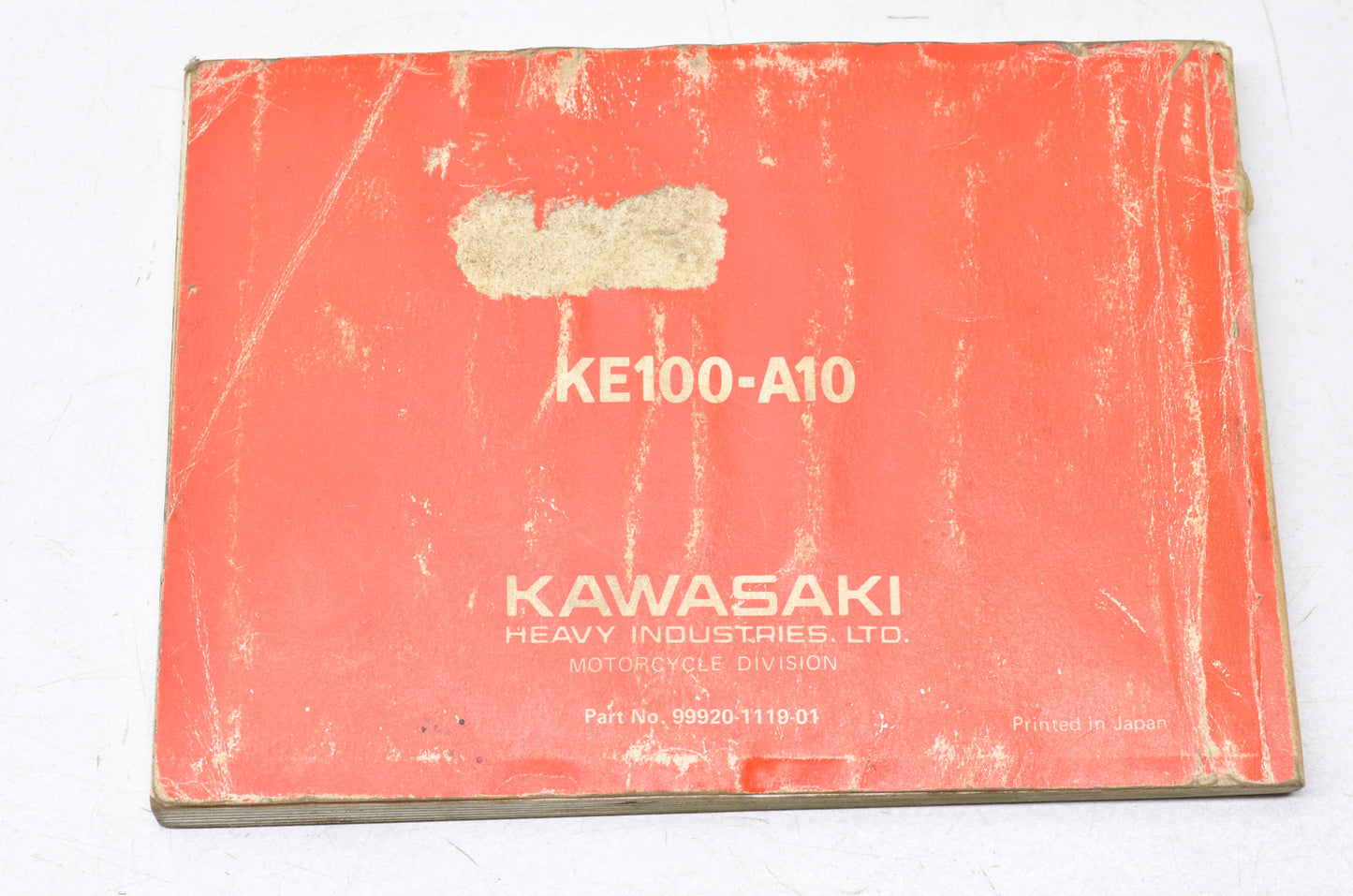 OEM Kawasaki 99920-1119-01 Owner's Manual KE100A10