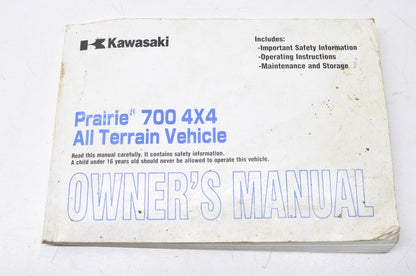 OEM Kawasaki Prairie 700 4x4 Owner's Manual