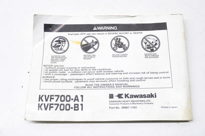 OEM Kawasaki Prairie 700 4x4 Owner's Manual