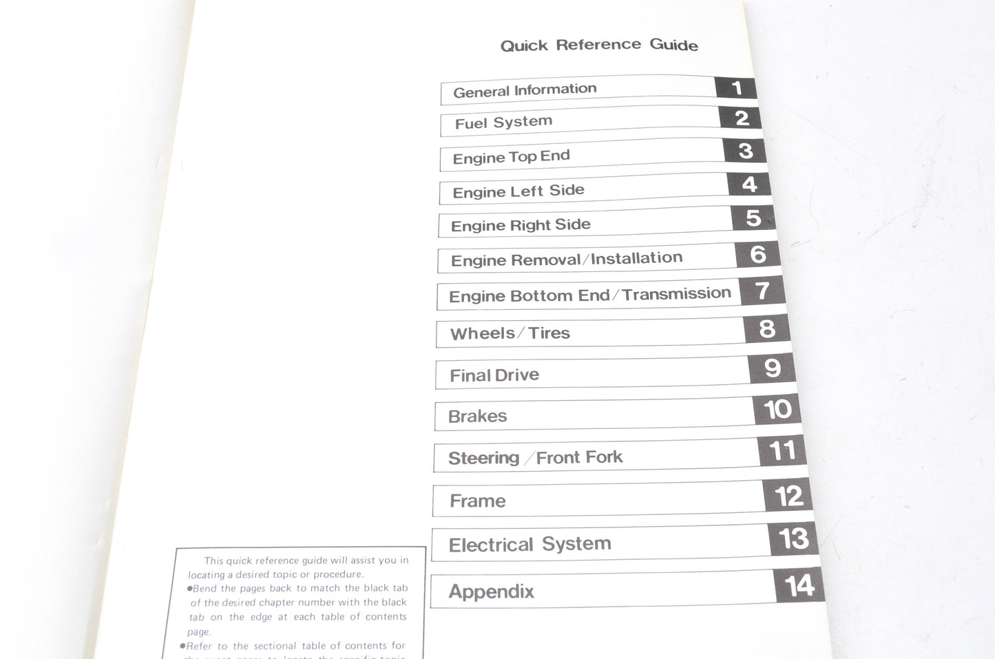 OEM Kawasaki 99924-1052-01 1985 KLT160 Service Manual
