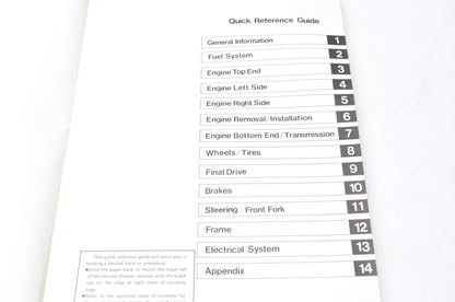 OEM Kawasaki 99924-1052-01 1985 KLT160 Service Manual