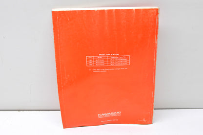 OEM Kawasaki 99924-1047-02 Service Manual KLT110