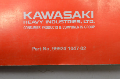 OEM Kawasaki 99924-1047-02 Service Manual KLT110
