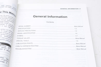 OEM Kawasaki 99924-1370-01 Service Manual KSF50B NOS