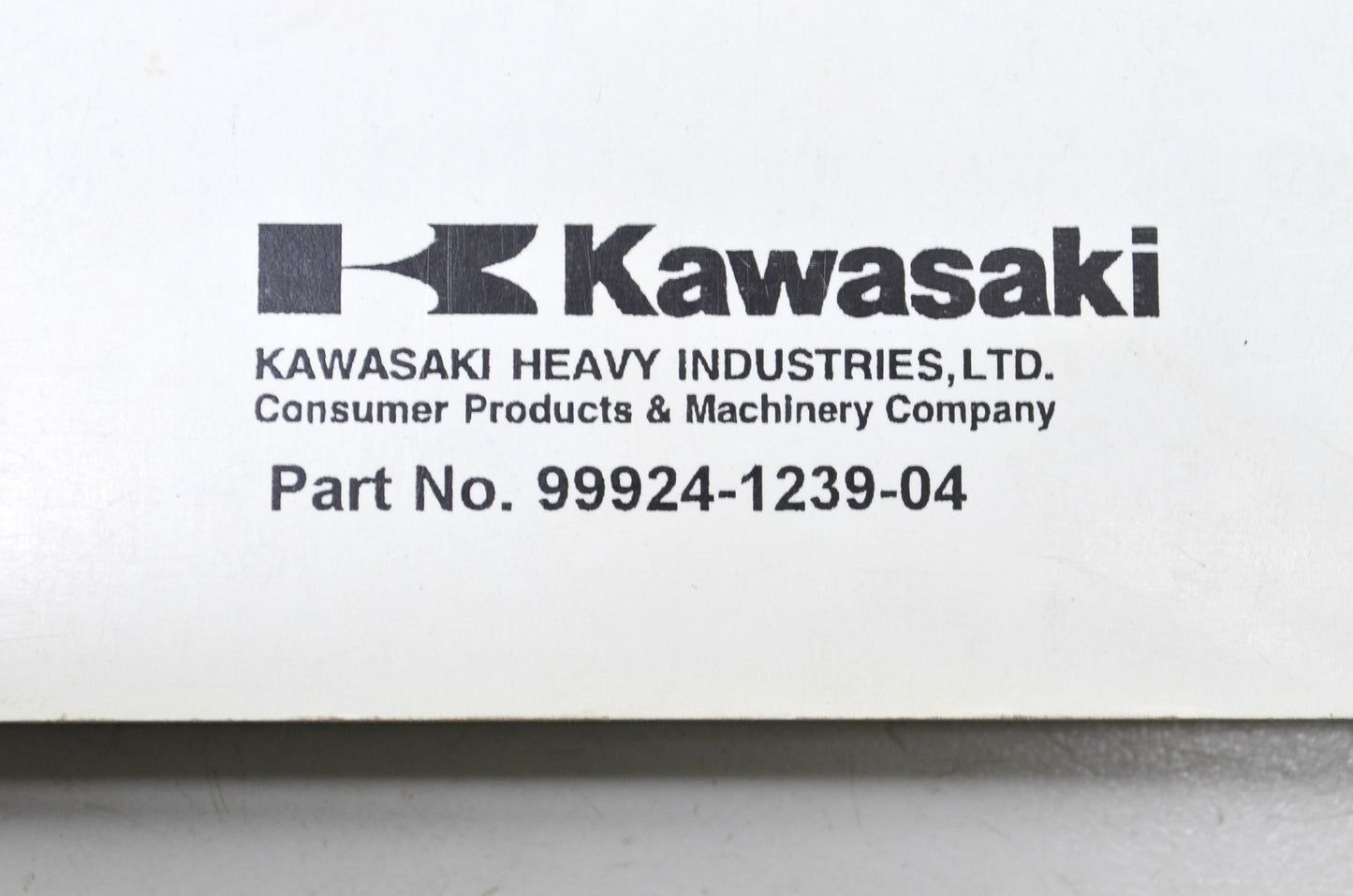 OEM Kawasaki 99924-1239-04 Service Manual KVF300 NOS