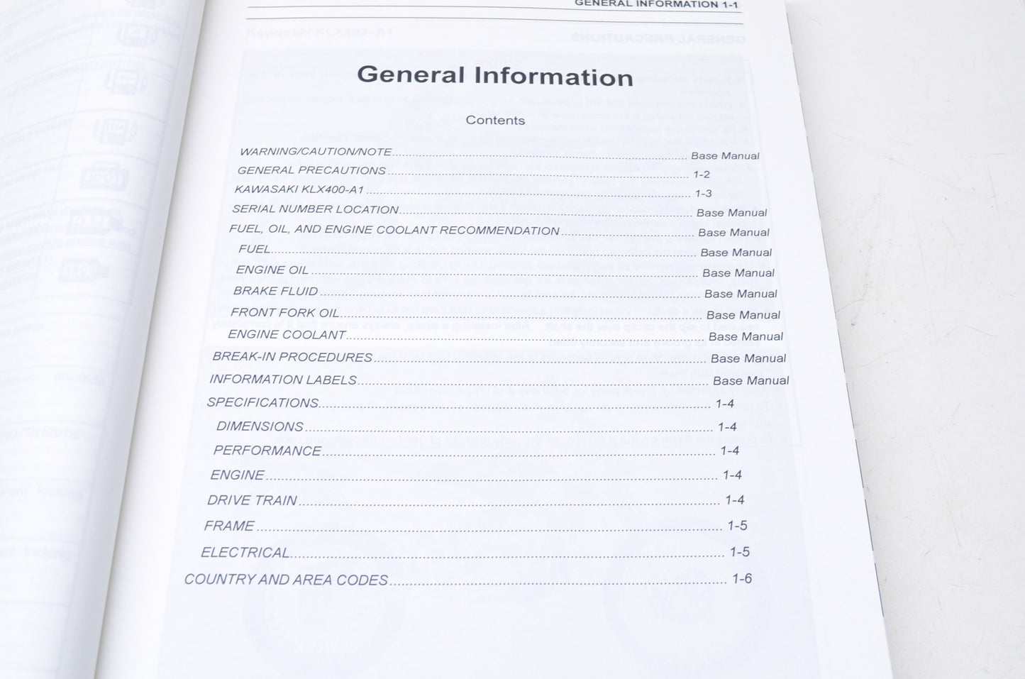 OEM Kawasaki 99924-1300-02 Service Manual KLX400A NOS