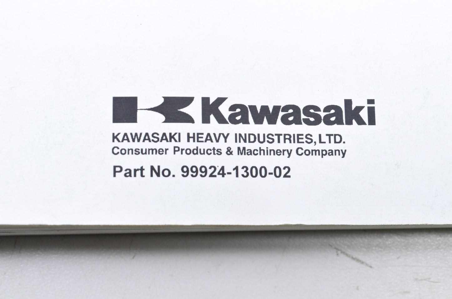 OEM Kawasaki 99924-1300-02 Service Manual KLX400A NOS