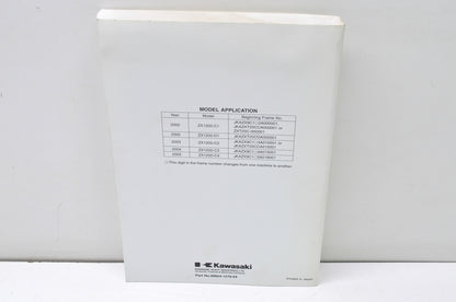 OEM Kawasaki 99924-1279-04 Service Manual ZX1200C NOS